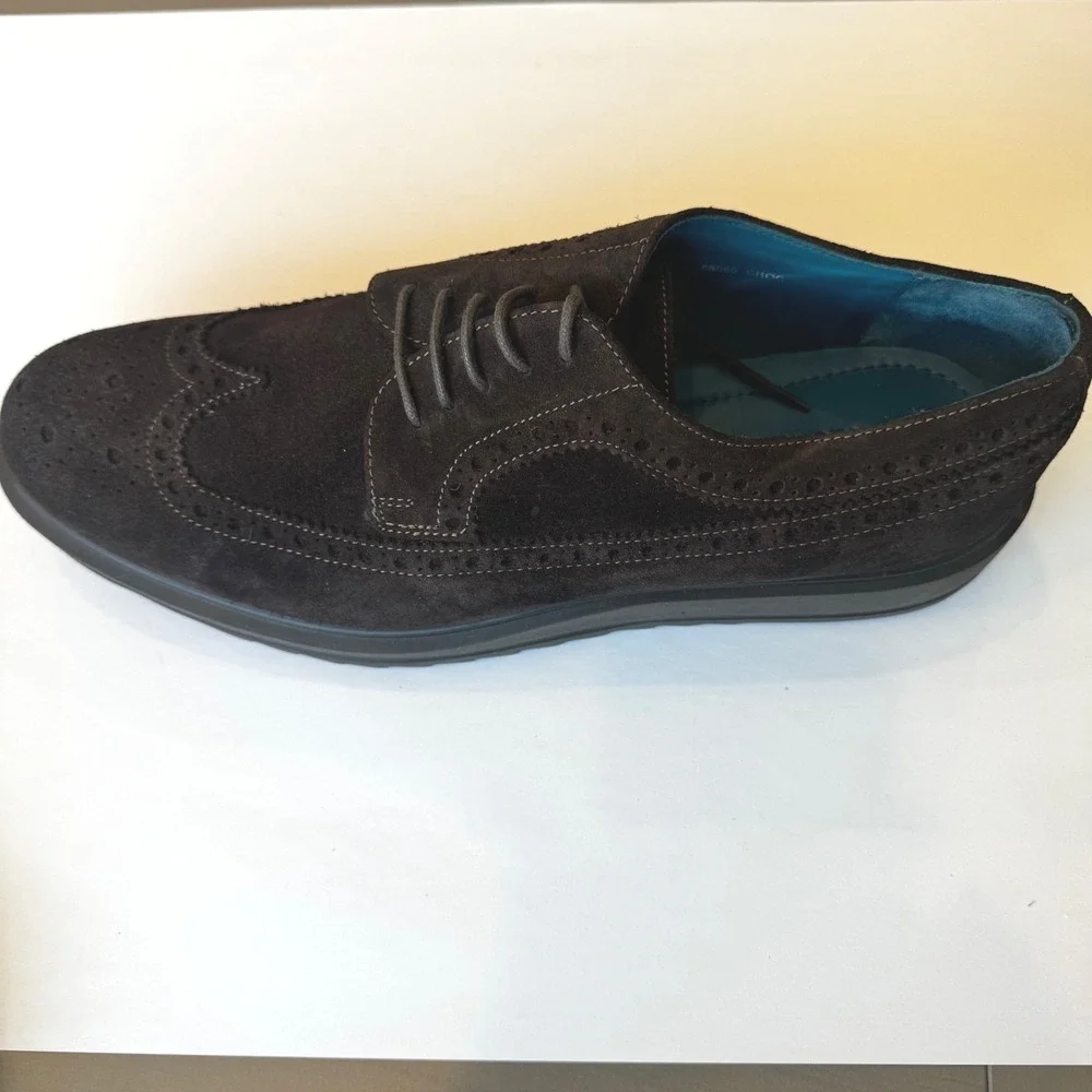 Mark Nason Skechers Men 12-12.5 EU 46 Brown Suede Wingtip‎ Oxford Shoes Classic